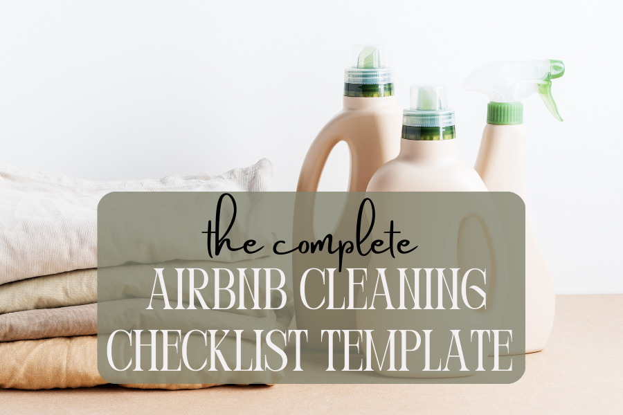 airbnb cleaning checklist template