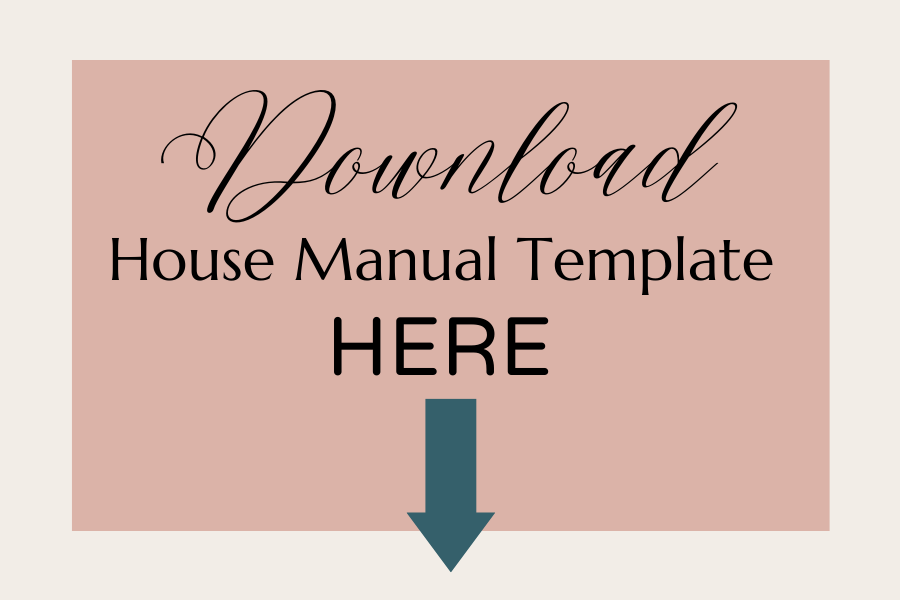 house manual template word free