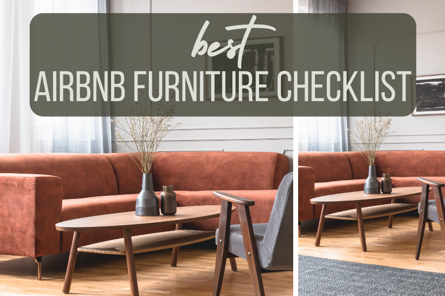 The Only Airbnb Furniture Checklist You Need To Set Up Your Short Term ...